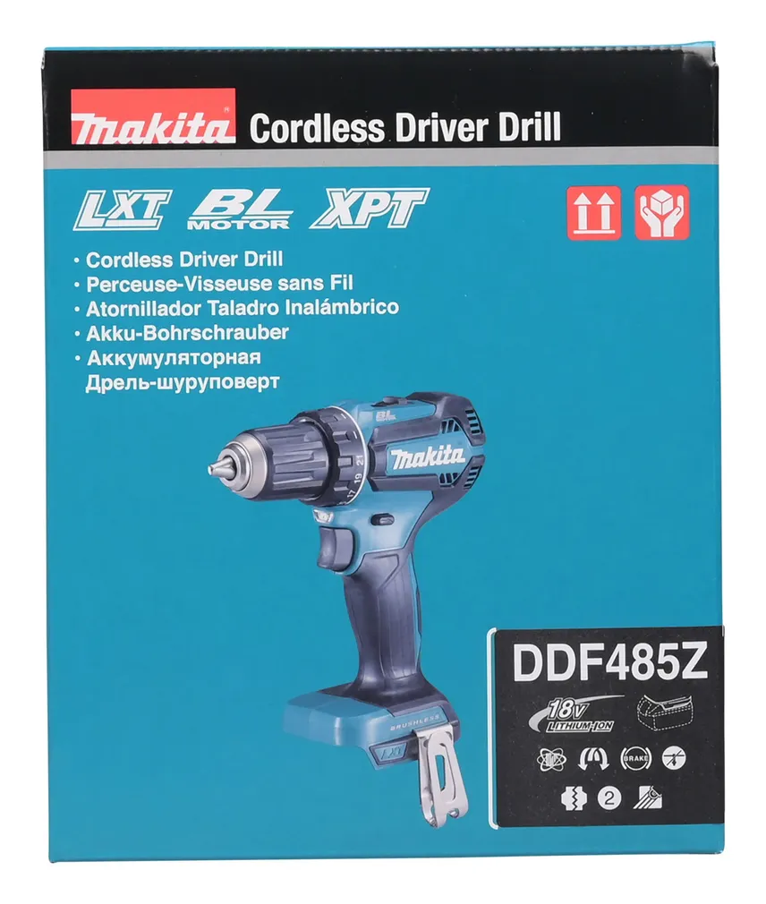 AKUTRELL MAKITA DDF485Z 18V, ILMA AKUDE JA LAADIJATA