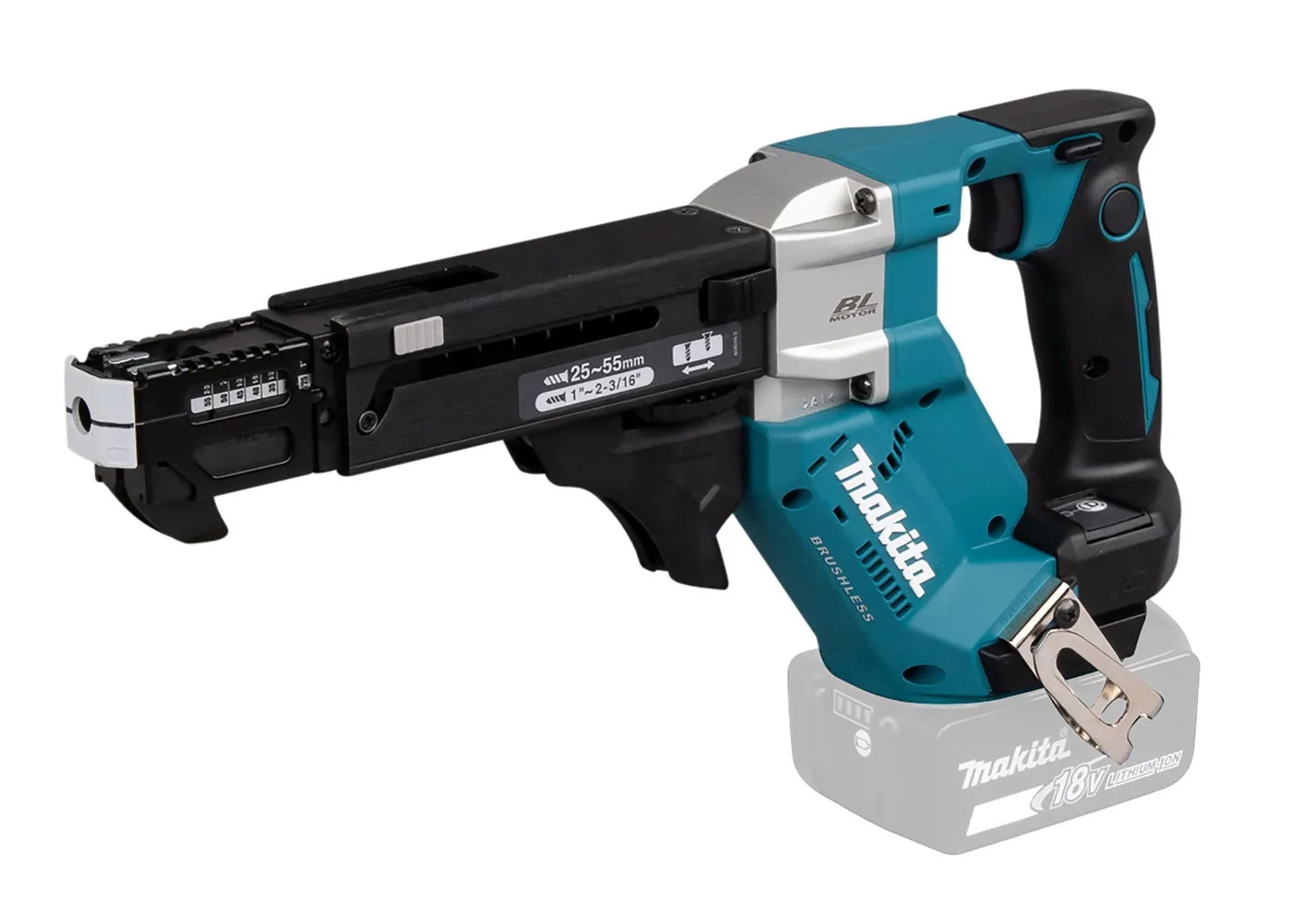 AKULINDIKRUVIKEERAJA MAKITA DFR551Z 18V, ILMA AKUDE JA LAADIJATA