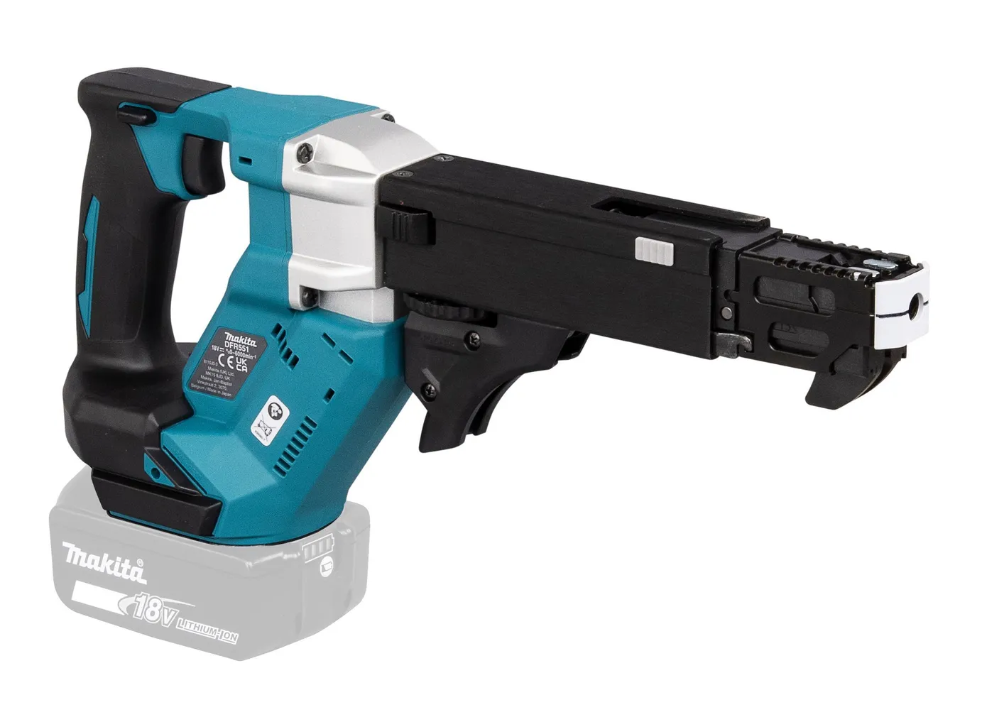 AKULINDIKRUVIKEERAJA MAKITA DFR551Z 18V, ILMA AKUDE JA LAADIJATA