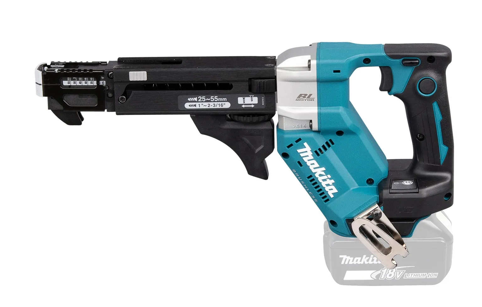 AKULINDIKRUVIKEERAJA MAKITA DFR551Z 18V, ILMA AKUDE JA LAADIJATA