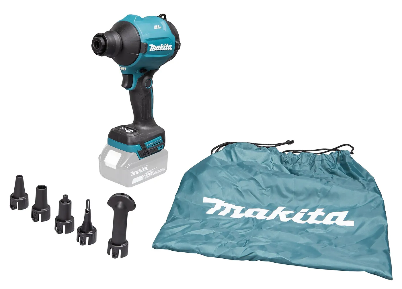 AKUPUHUR MAKITA DAS180Z 18V ILMA AKUDE JA LAADIJATA