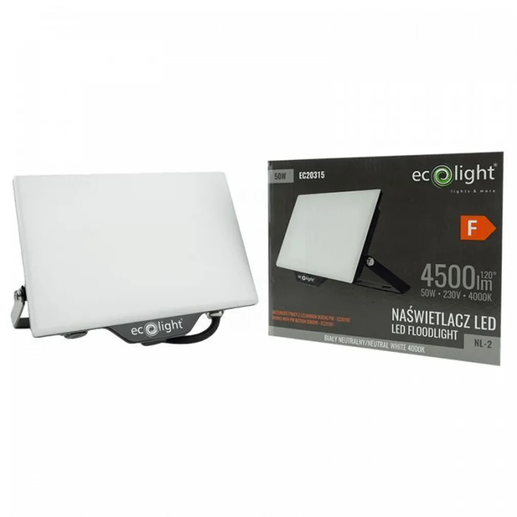 PROŽEKTOR ECOLIGHT NL-2 50W LED 4000K 4500LM