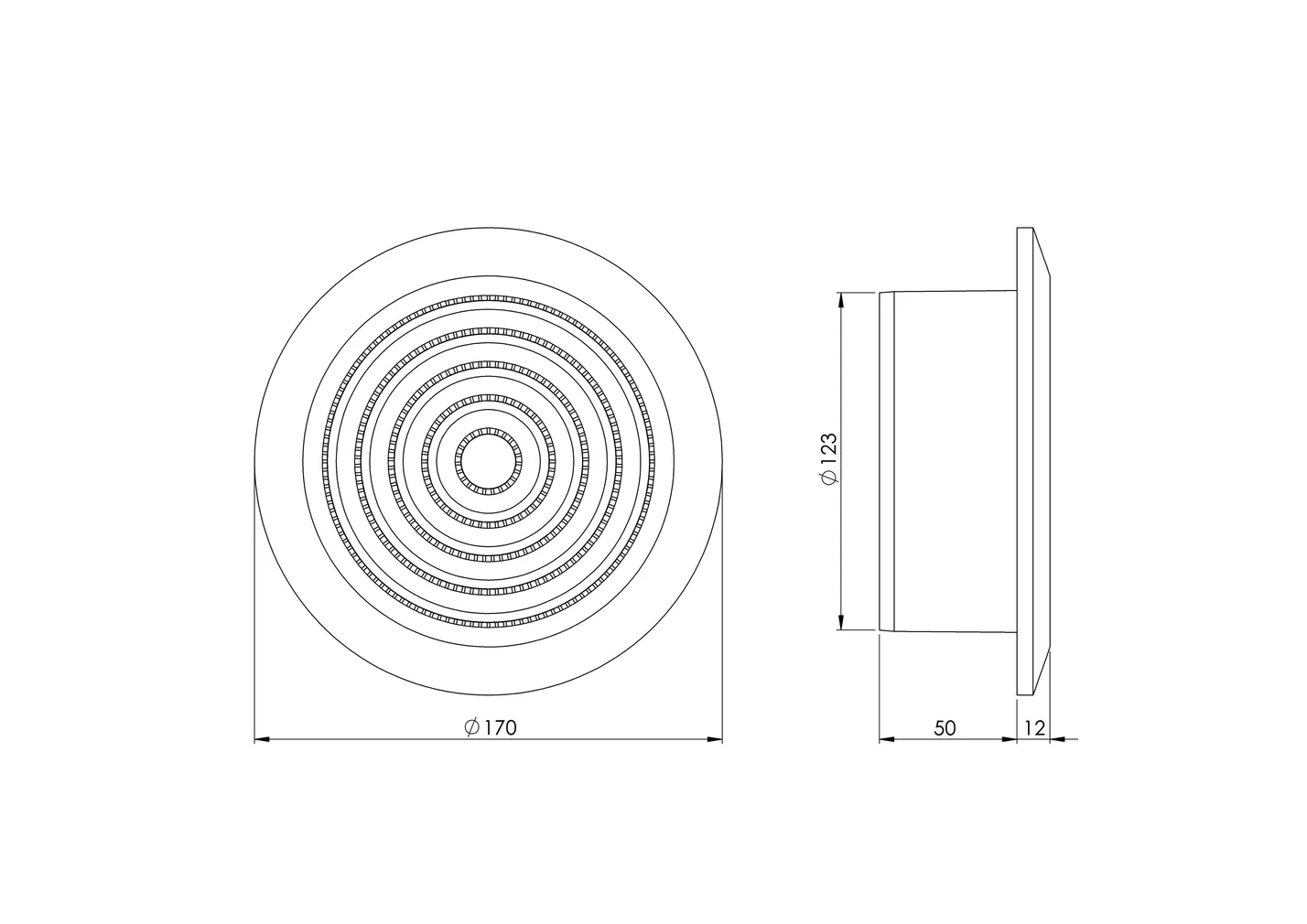 VENTILATSIOONIREST EUROPLAST PLAST ANTRATSIIT NGA125