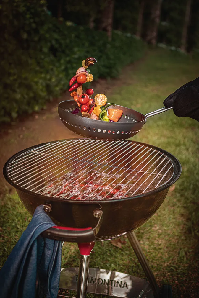 WOK-PANN TRAMONTINA CHURRASCO AUKUDEGA KÄEPIDEMEGA 26CM