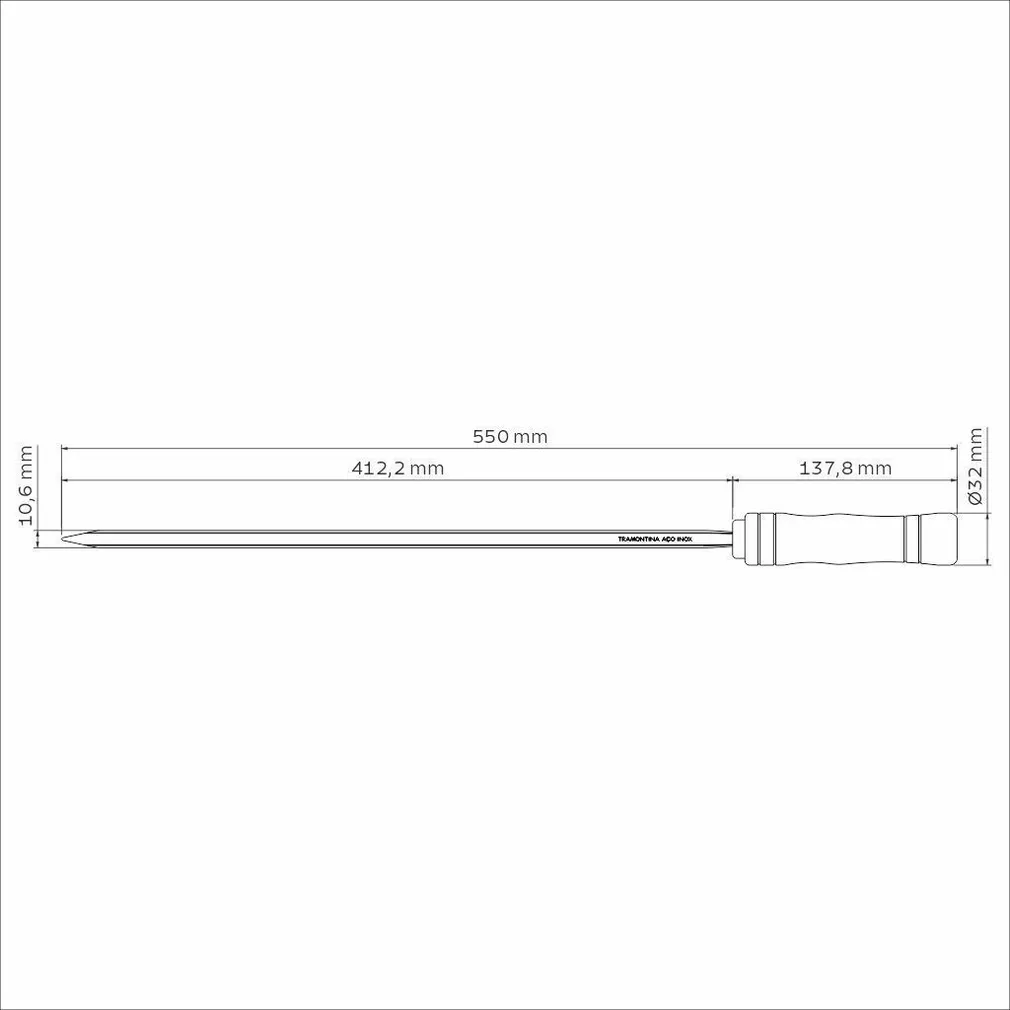  GRILLIVARRAS TRAMONTINA 55CM 