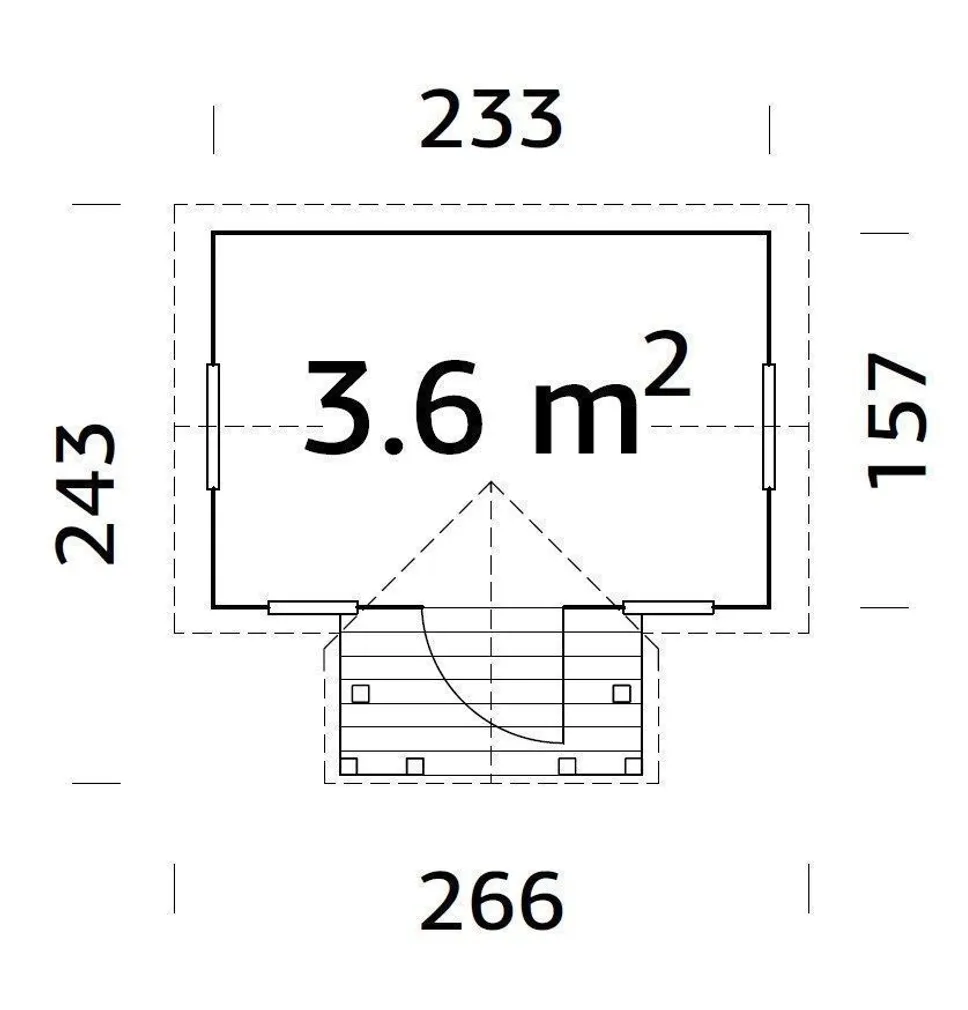 MÄNGUMAJA PALMAKO JENNIE 3,6M²