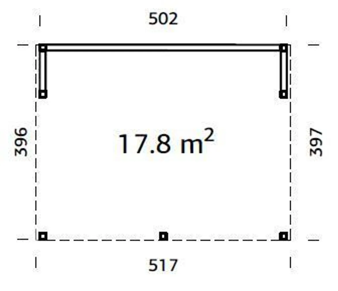 PAVILJON PALMAKO NOVA 17,8M² KIT