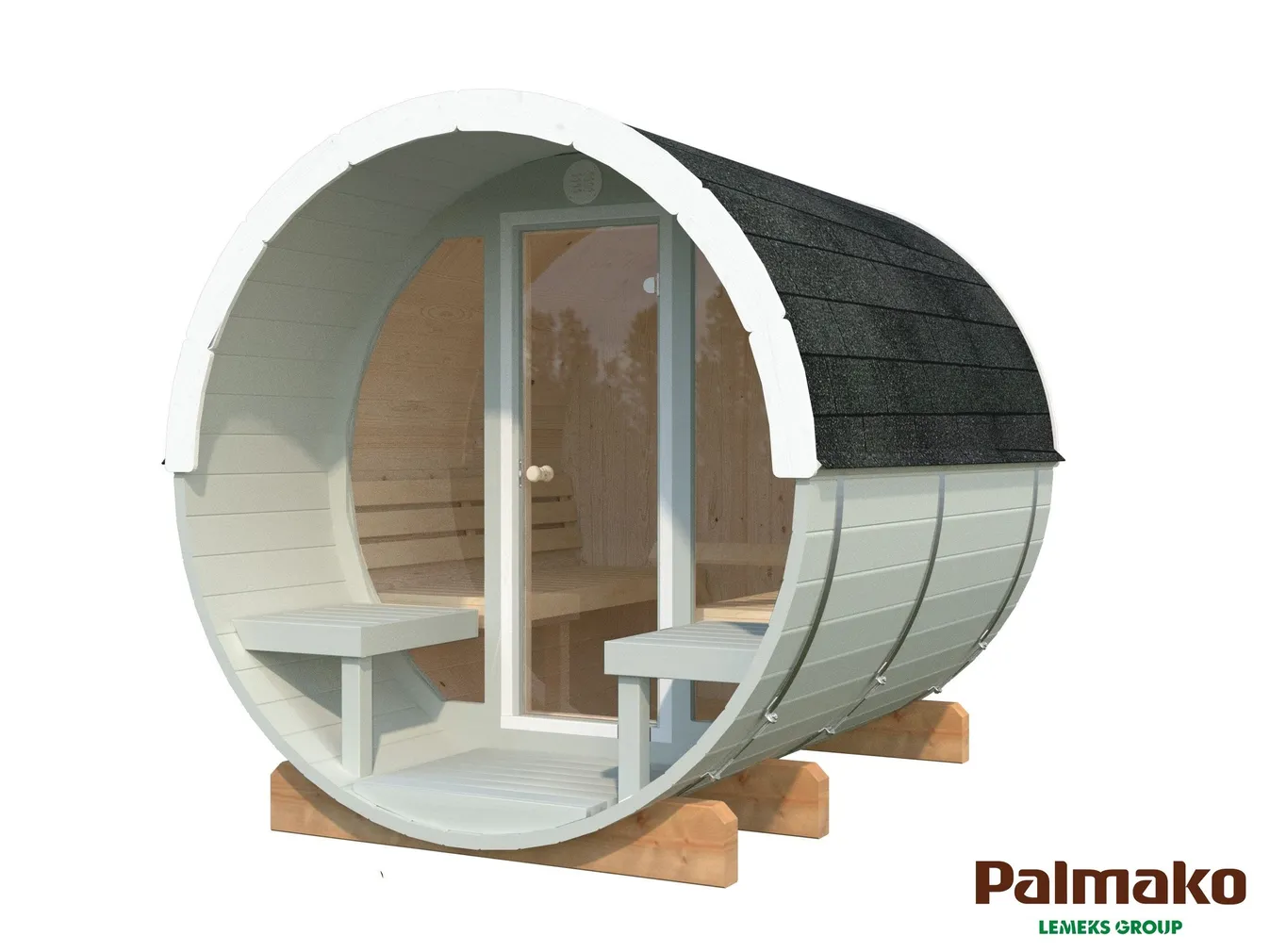 SAUN PALMAKO ANITA 1,3+0,7M² KLAASSEINAGA