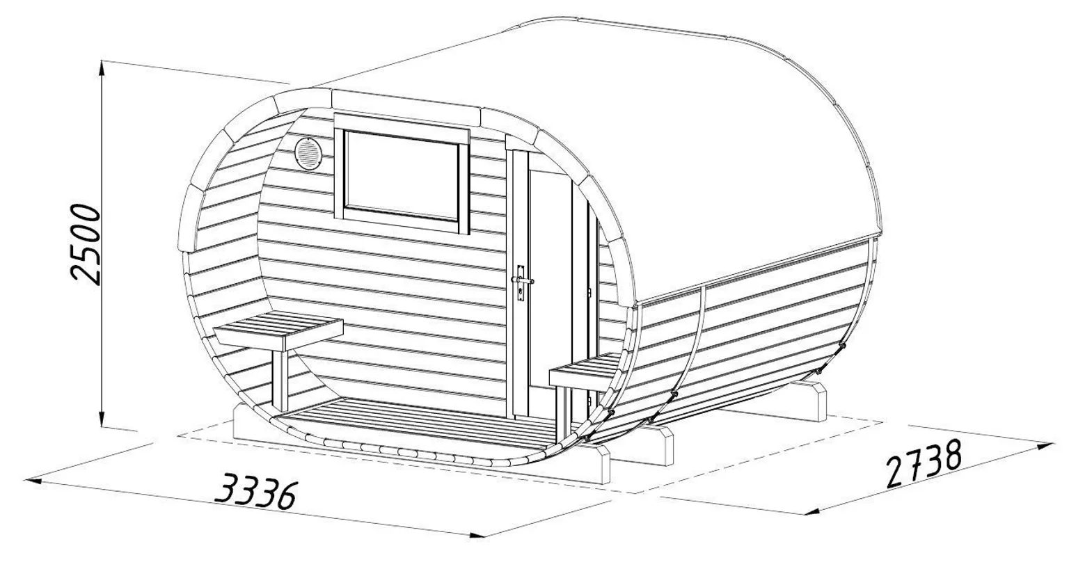 SAUN PALMAKO ANETTE 3,0+1,5M²