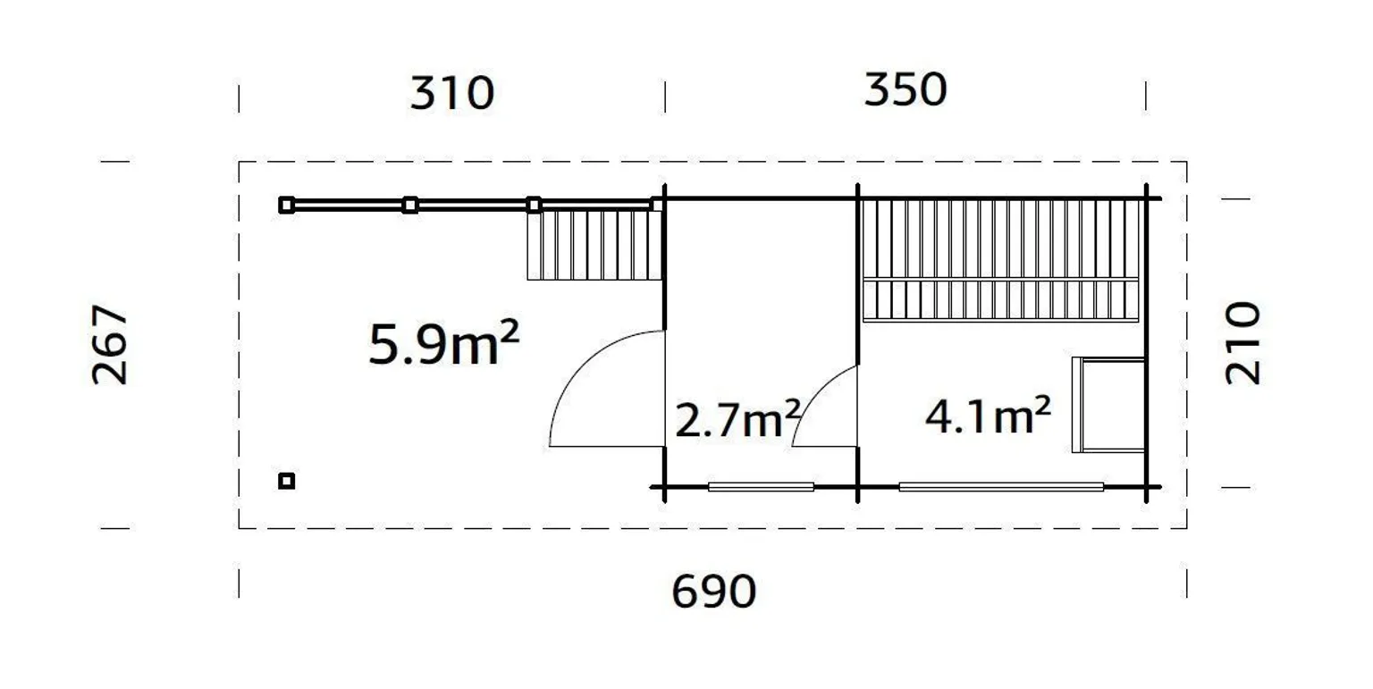 SAUN PALMAKO SANNA 6,8+5,9M²