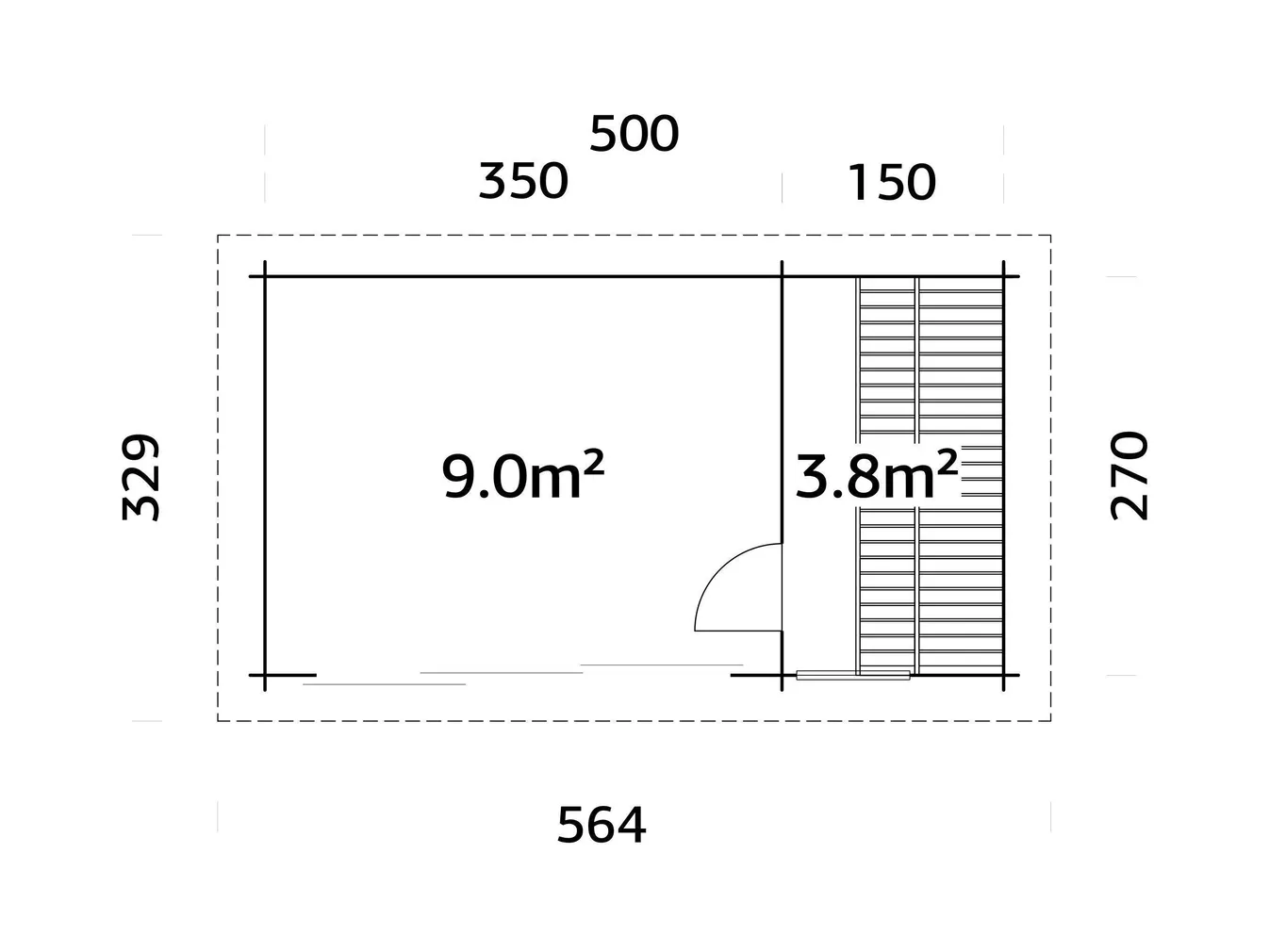 SAUN PALMAKO SANNA 12,8M² SLIDE
