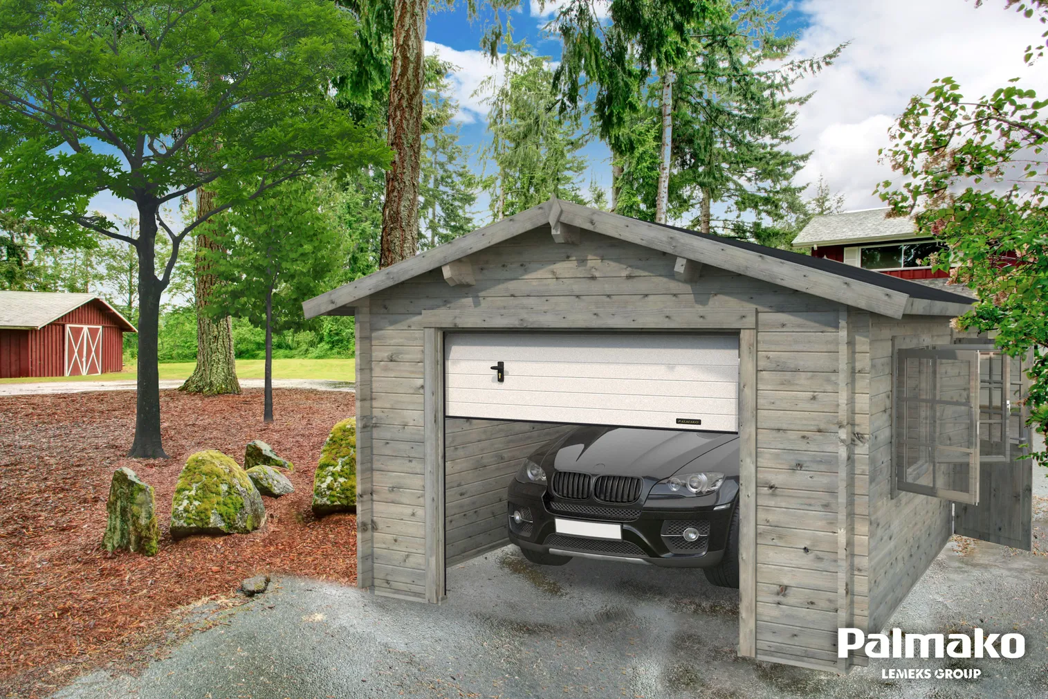 GARAAŽ PALMAKO ROGER 19,0M² SEKTSIOONUKSEGA