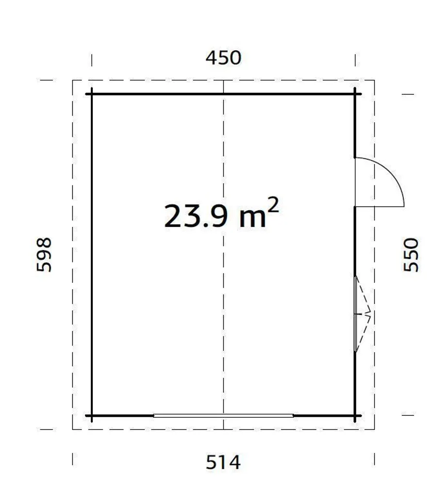 GARAAŽ PALMAKO IRENE/ROGER 23,9M² KIT
