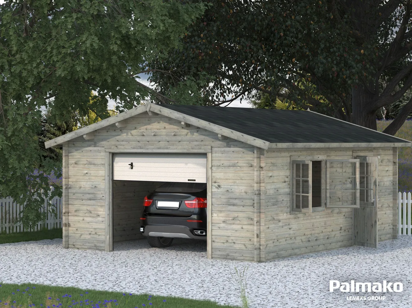 GARAAŽ PALMAKO ROGER 23,9M² SEKTSIOONUKSEGA