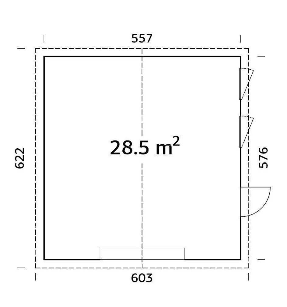 GARAAŽ PALMAKO ANDRE 28,5M² KIT