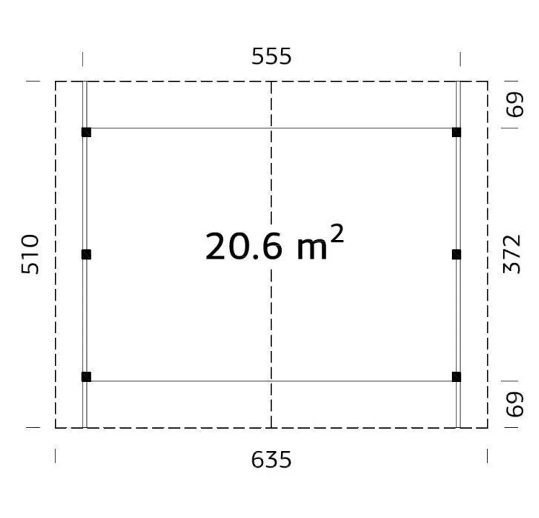AUTOVARJUALUNE PALMAKO ROBERT 20,6M²