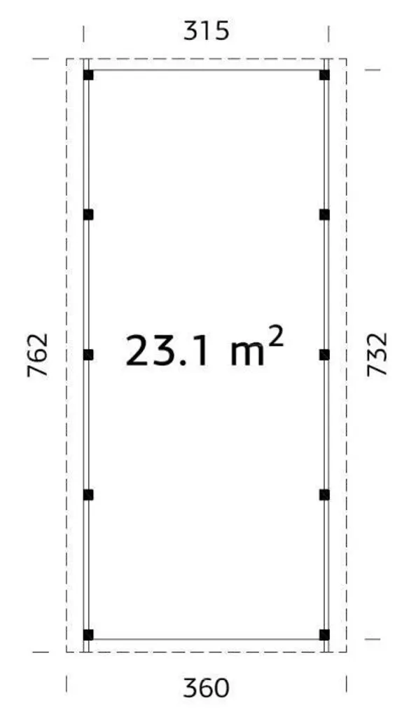 AUTOVARJUALUNE PALMAKO KARL 23,1M²