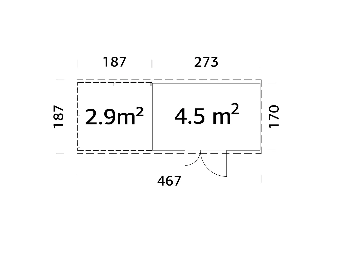 KUUR PALMAKO LEIF 4,5+2,9M²