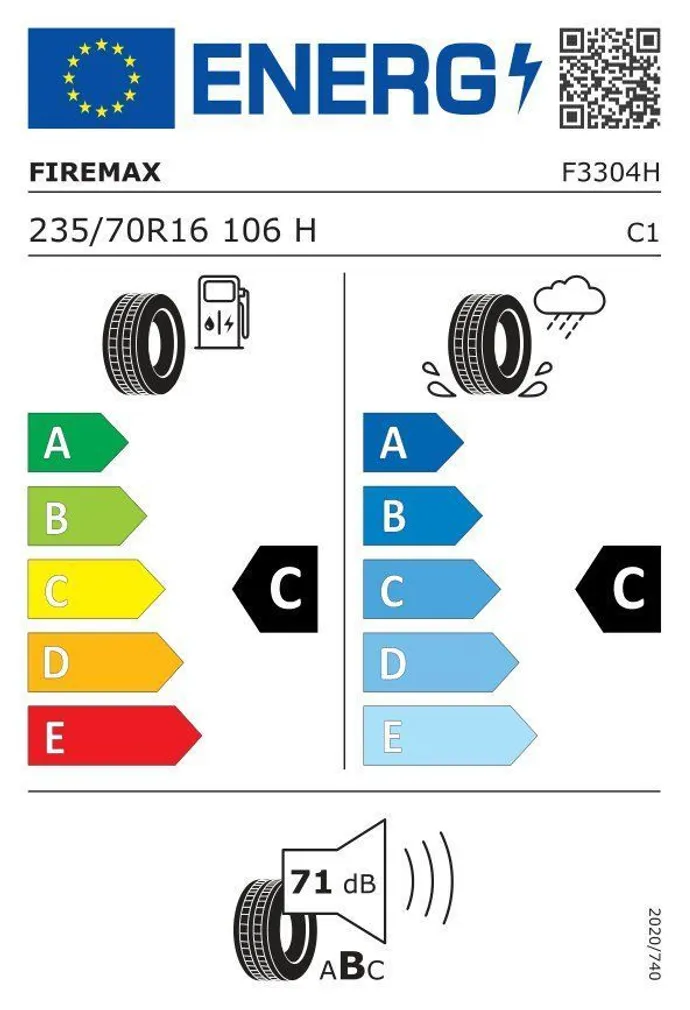 SUVEREHV 235/70/R16 FIREMAX FM518 C/C/72 106H