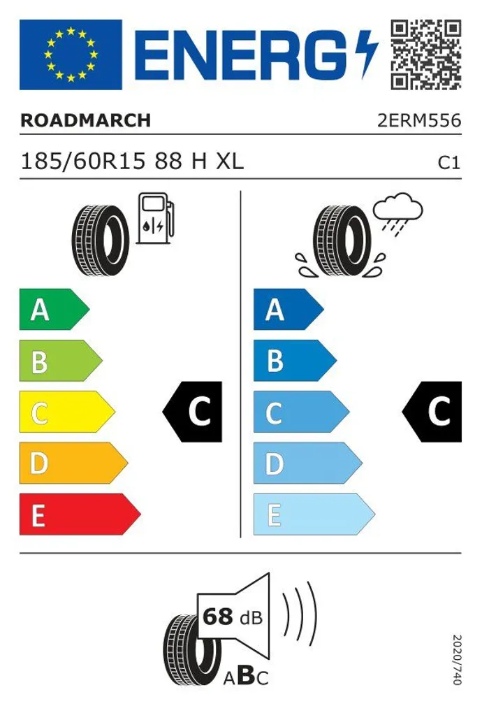 SUVEREHV 185/60/R15 ROADMARCH ECOPRO 99 C/C/68 88 XLH