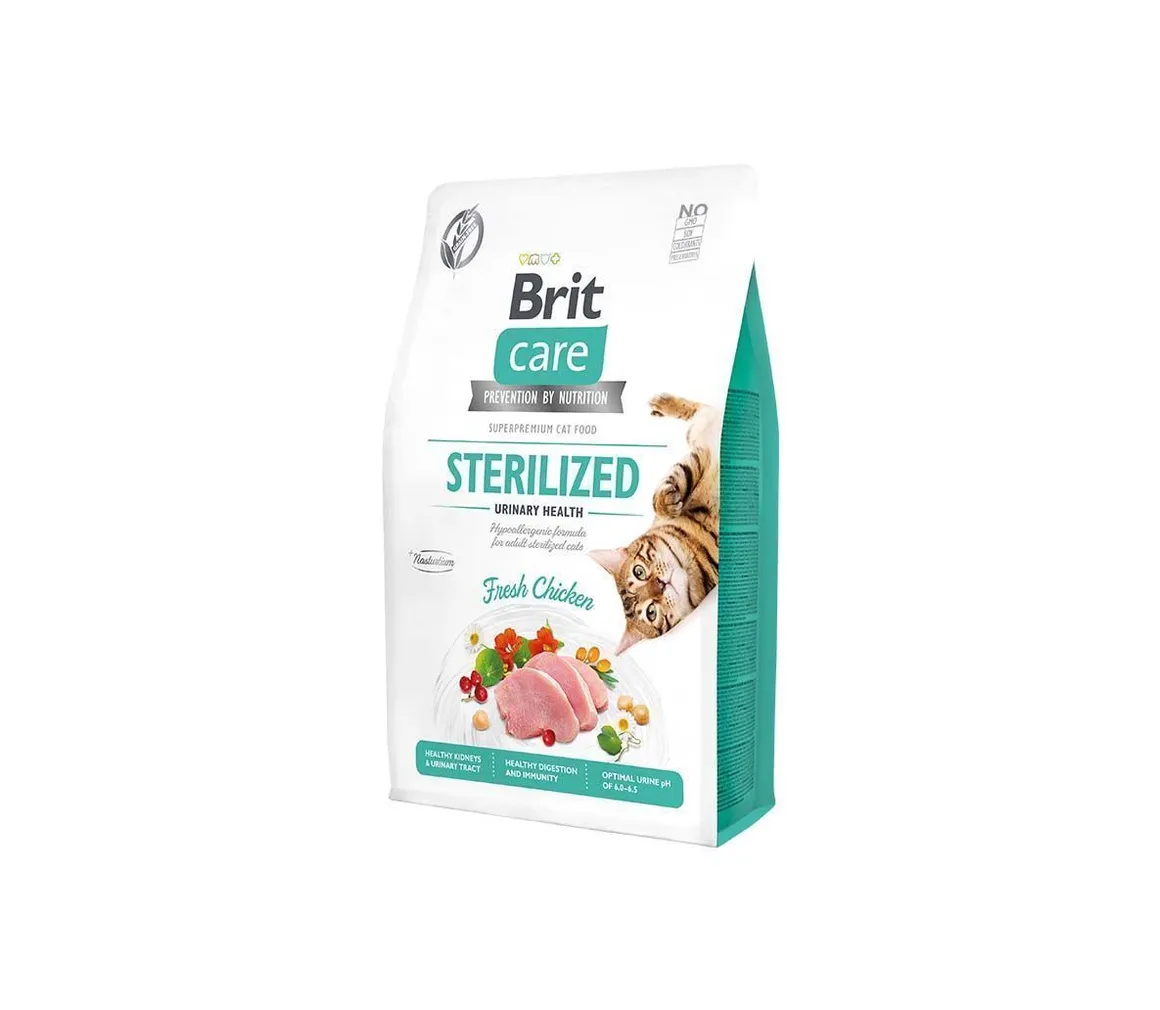 KUIVTOIT BRIT CARE URINARY HEALTH STERILISEERITUD KASSIDELE 2KG