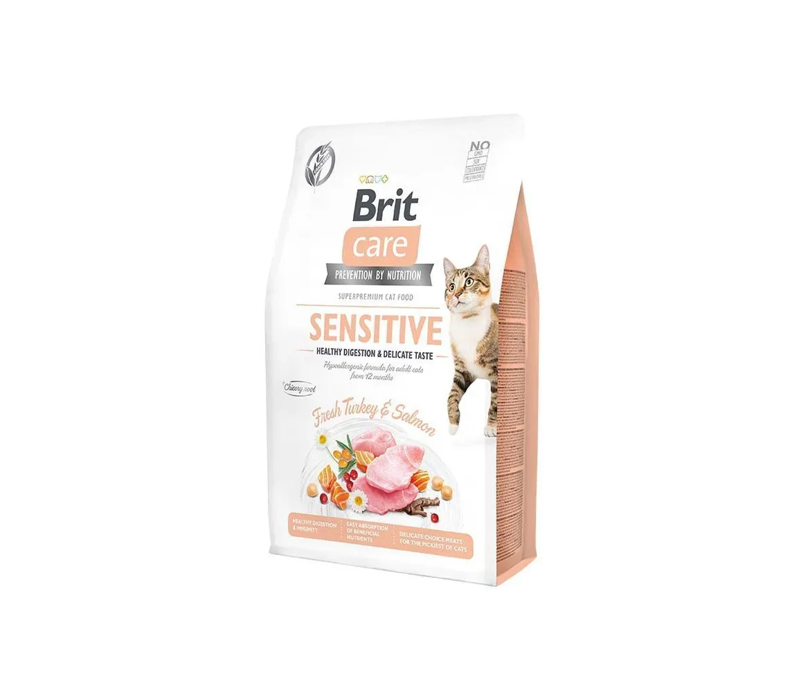 KUIVTOIT BRIT CARE SENSITIVE DELICATE TASTE KASSIDELE 0,4KG