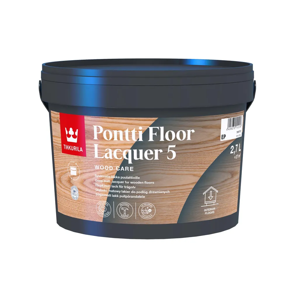 PÕRANDALAKK TIKKURILA PONTTI FLOOR LACQUER 5 EP 2,7L