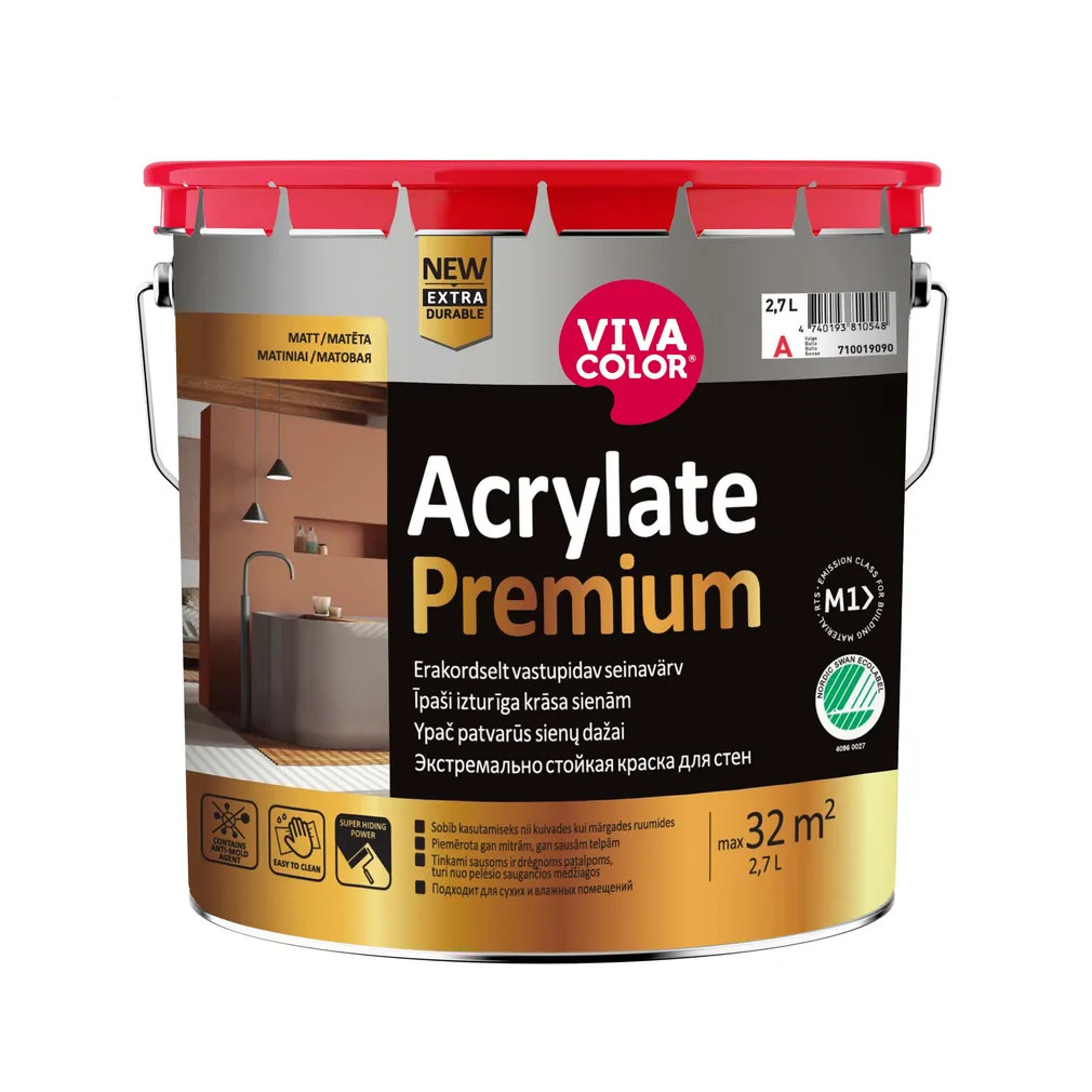 SEINAVÄRV TIKKURILA ACRYLATE PREMIUM C 2,7L