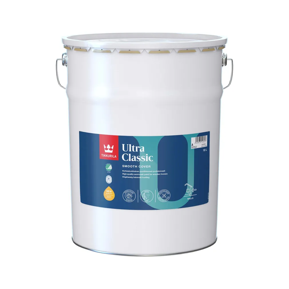 FASAADIVÄRV TIKKURILA ULTRA CLASSIC HOUSE PAINT A VALGE 18L