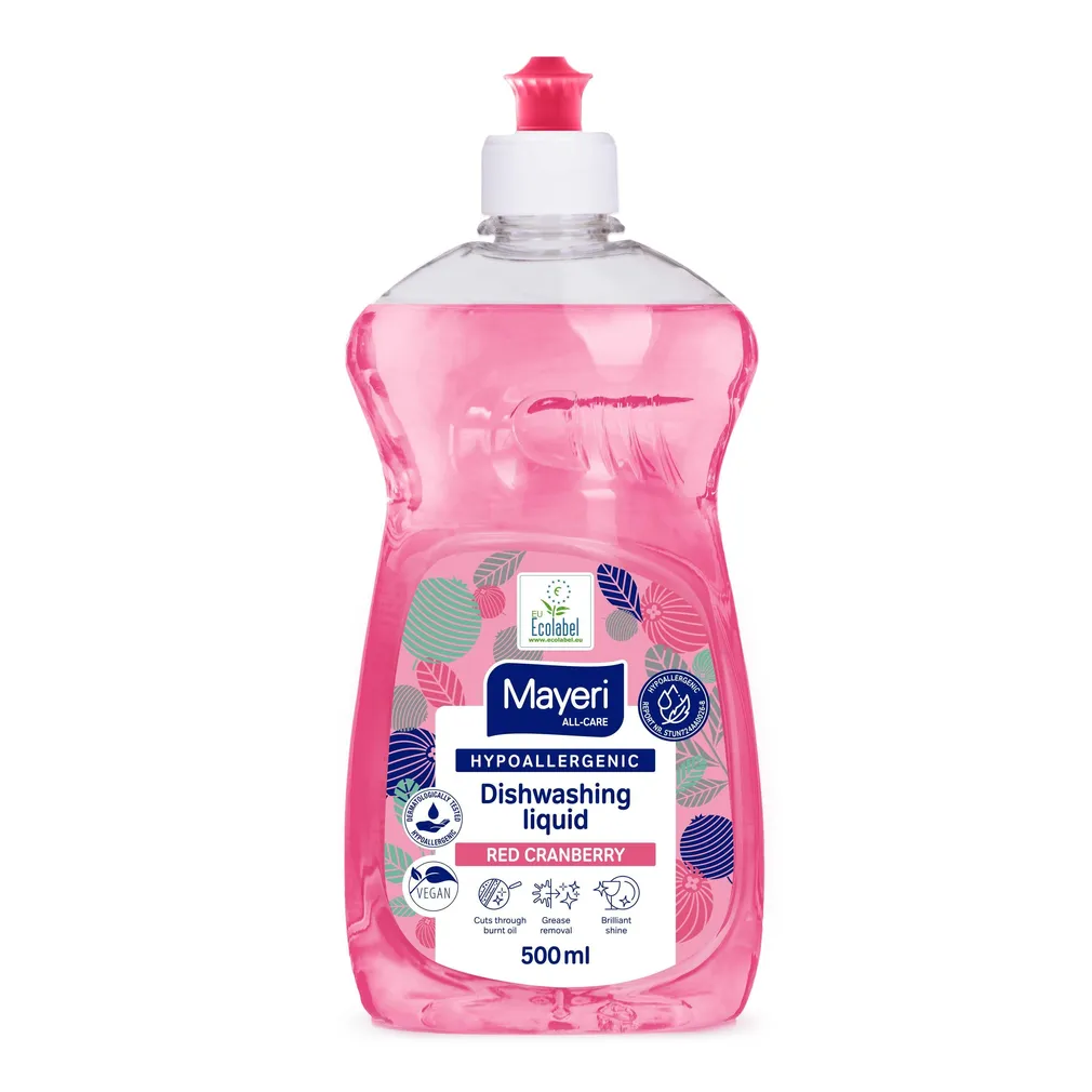 NÕUDEPESUVAHEND MAYERI HYPOALLERGENIC RED CRANBERRY 500ML