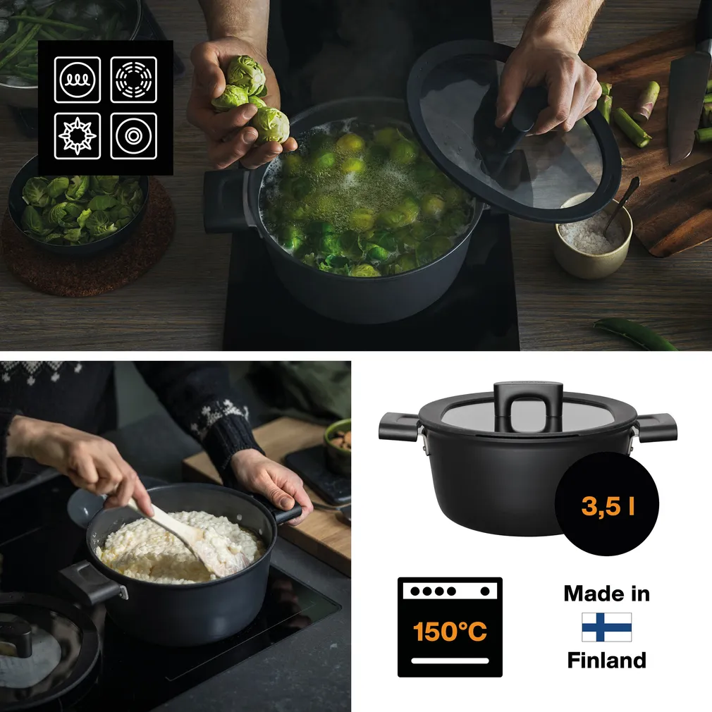 KASTRUL FISKARS HARD FACE 3,5L