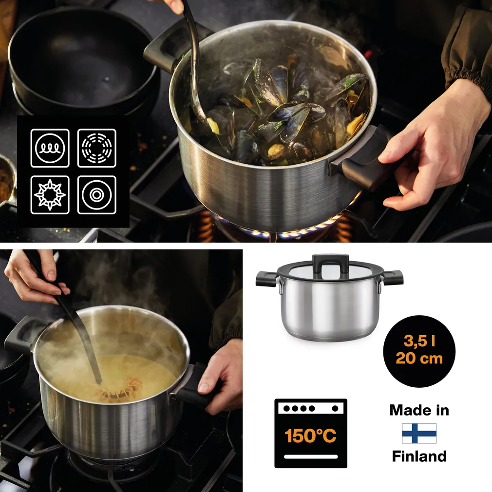 KASTRUL TERAS FISKARS HARD FACE 5L