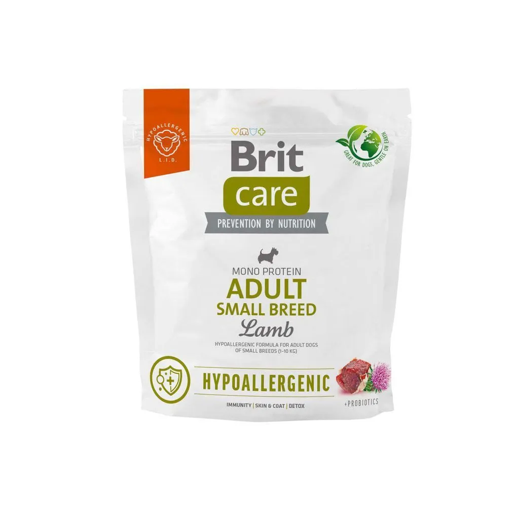 KUIVTOIT BRIT CARE KOERTELE ADULT LAMMAS/RIIS 1KG