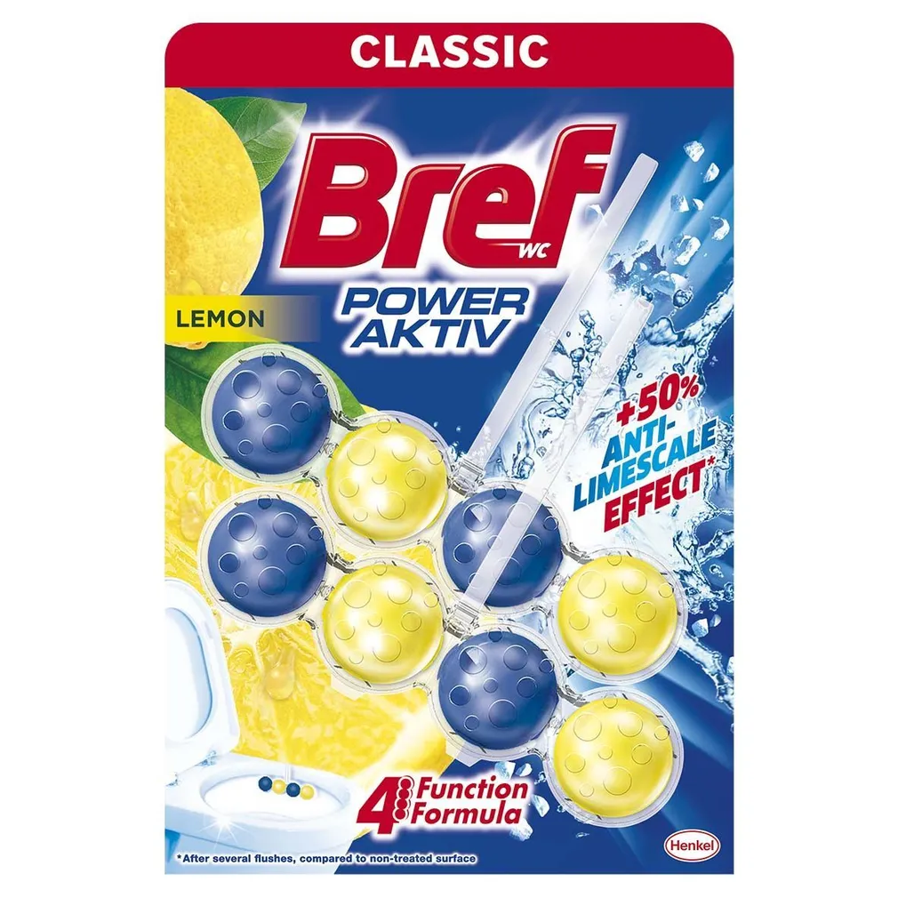 WC VÄRSKENDAJA BREF POWER AKTIV LEMON 2X50G