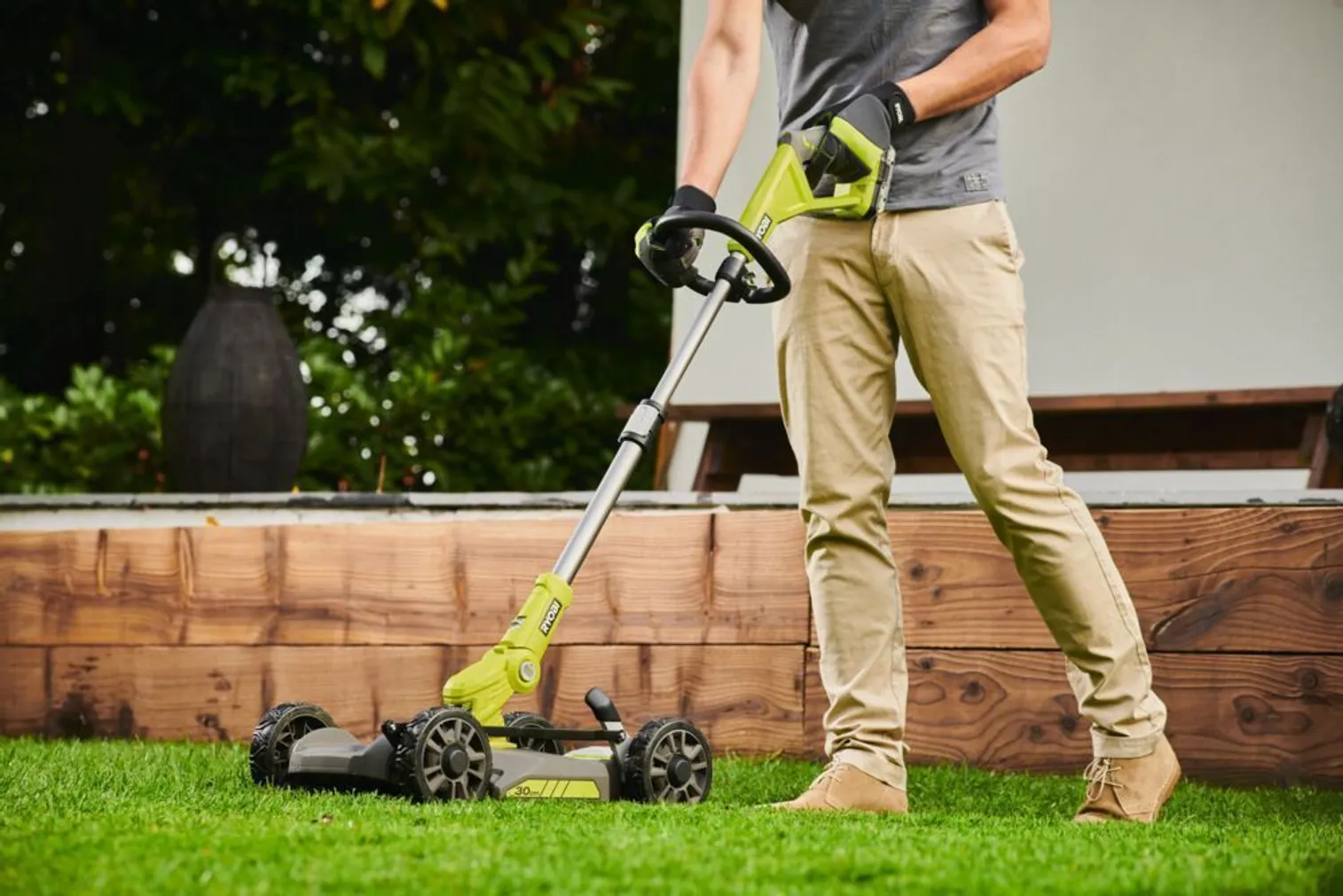AKUTRIMMERNIIDUK RYOBI 30CM KOLM-ÜHES RY18LMC30A-0 18V