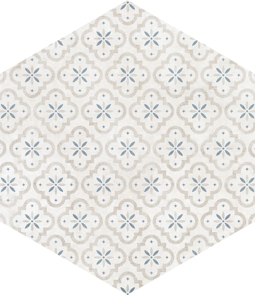 PÕRANDA-JA SEINAPLAAT ATRIUM HEX ALPHA MIX AZUL 25,8X29CM