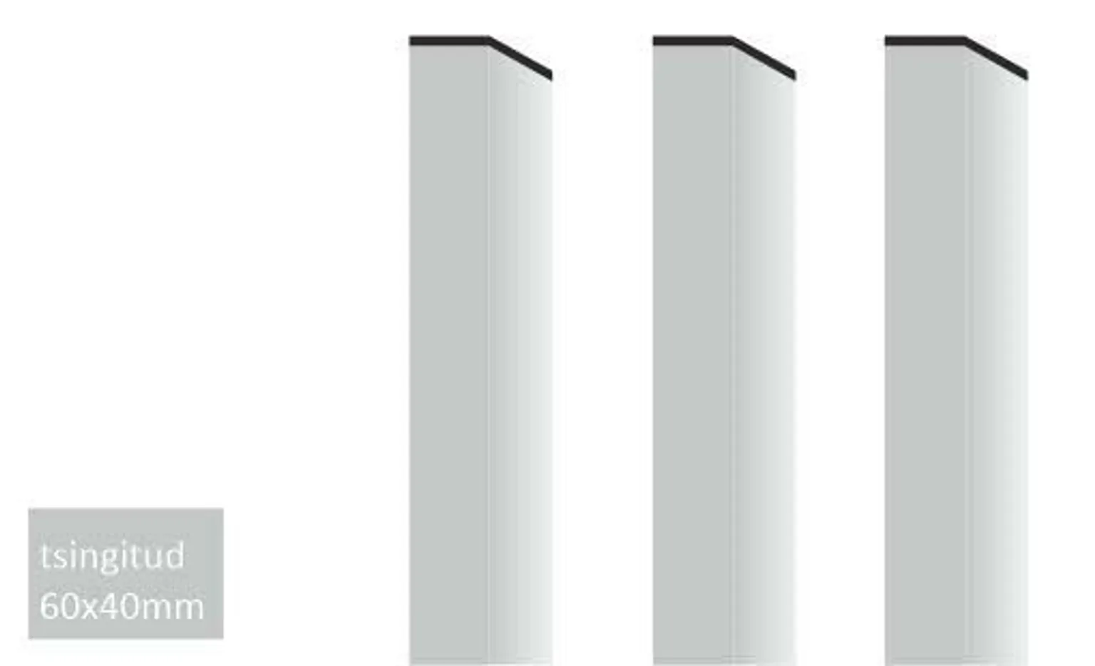 NELIKANT AIAPOST 40X60X1700MM/1,5MM 200GR/M2 ZN