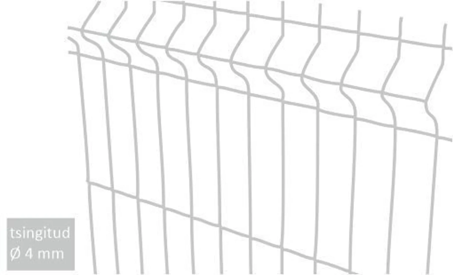 AIA KEEVISPANEEL 3D 50X200/4MM 1,73X2,5M ZN
