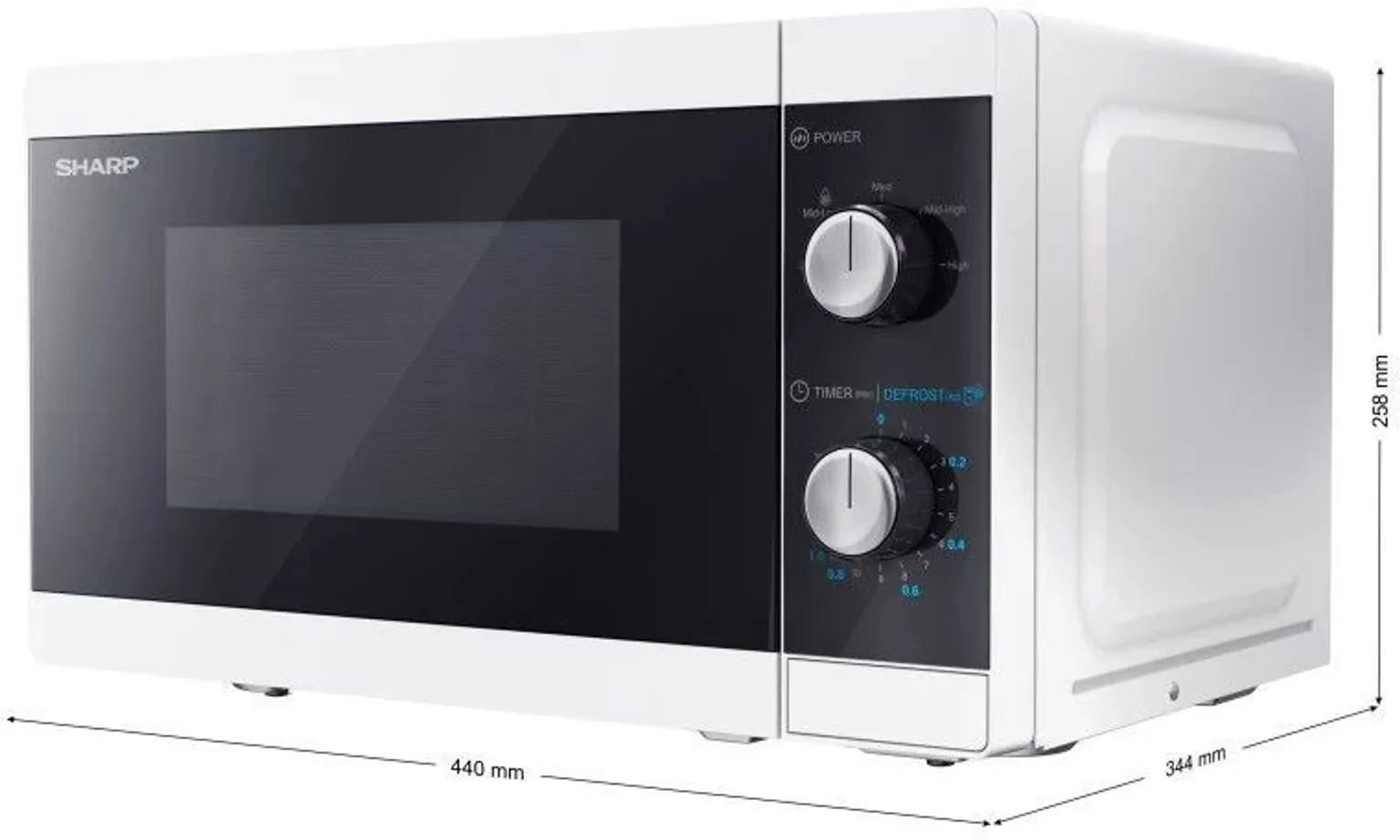 MIKROLAINEAHI SHARP 20L 800W YC-MS01E-W