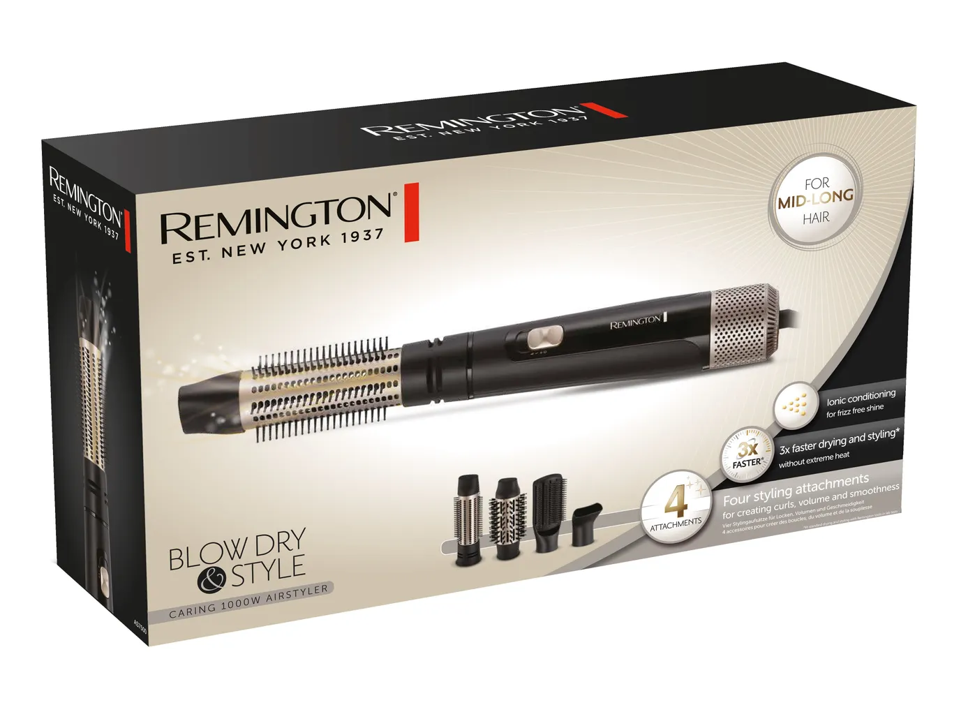 FÖÖN-KOOLUTAJA REMINGTON AS7500 BLOW DRY & STYLE 1000W
