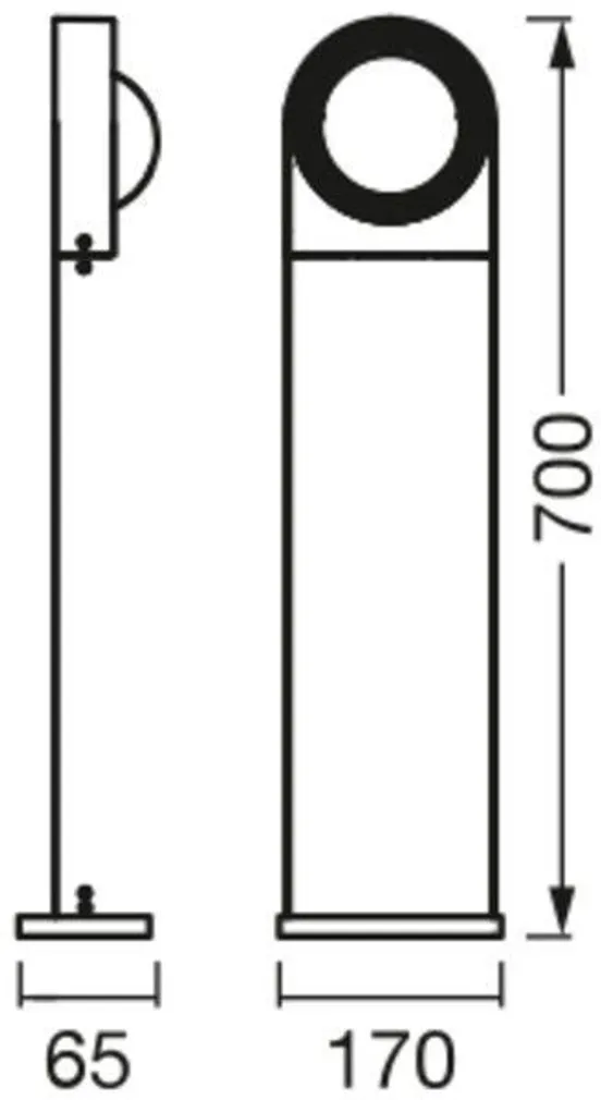 KOHTVALGUSTI LEDVANCE VALGE 70CM TW