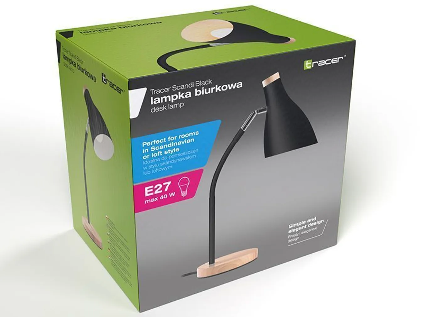 LAUALAMP TRACER SCANDI MUST, AC E27 MAX 40W