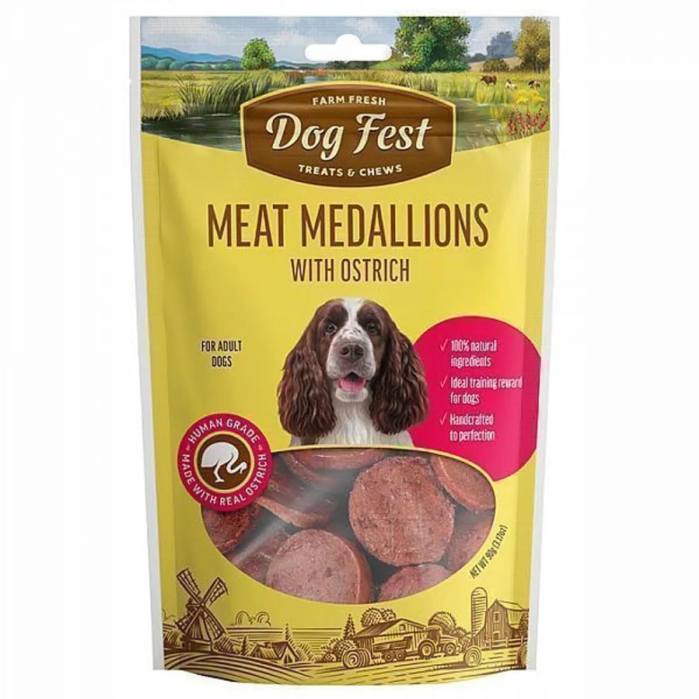 JAANALINNULIHA MEDALJONID DOGFEST KOERTELE 10X90G