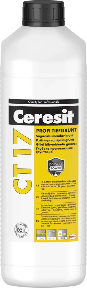 KRUNTIMISVAHEND CERESIT CT-17 PROFI SÜGAVALE IMENDUV 1L