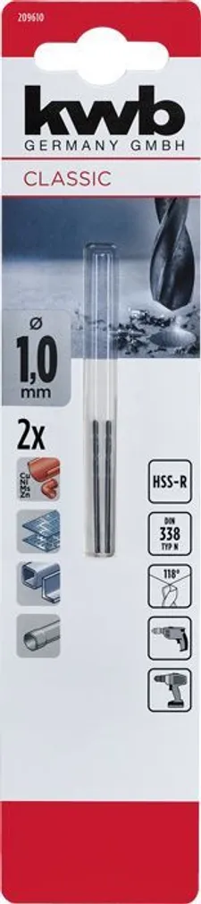 KEERDPUUR KWB HSS 1,0MM 2TK