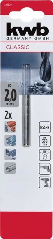 KEERDPUUR KWB HSS 2,0MM 2TK