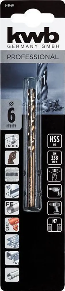 PUUR KWB HSS-CO 6,0MM
