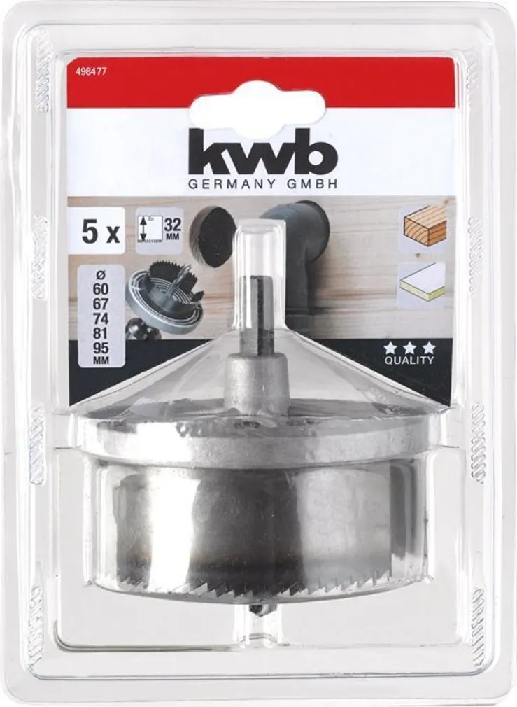 AUGUSAE KOMPLEKT KWB MITMETERALINE 60-95MM 5-OSALINE