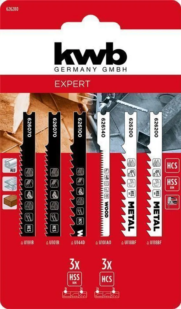 TIKKSAELEHTEDE KOMPLEKT KWB S30 6-OSALINE