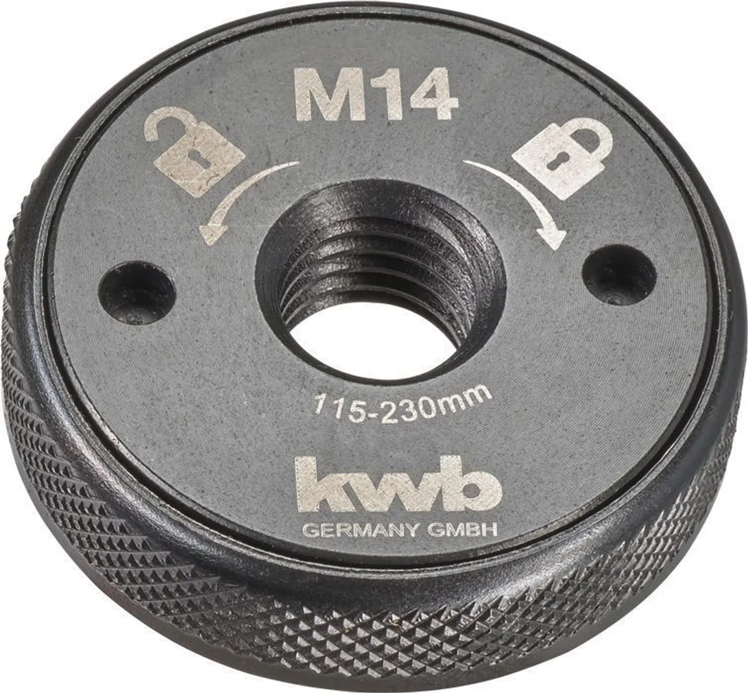 KIIRLUKUSTUSMUTTER KWB 115-230MM